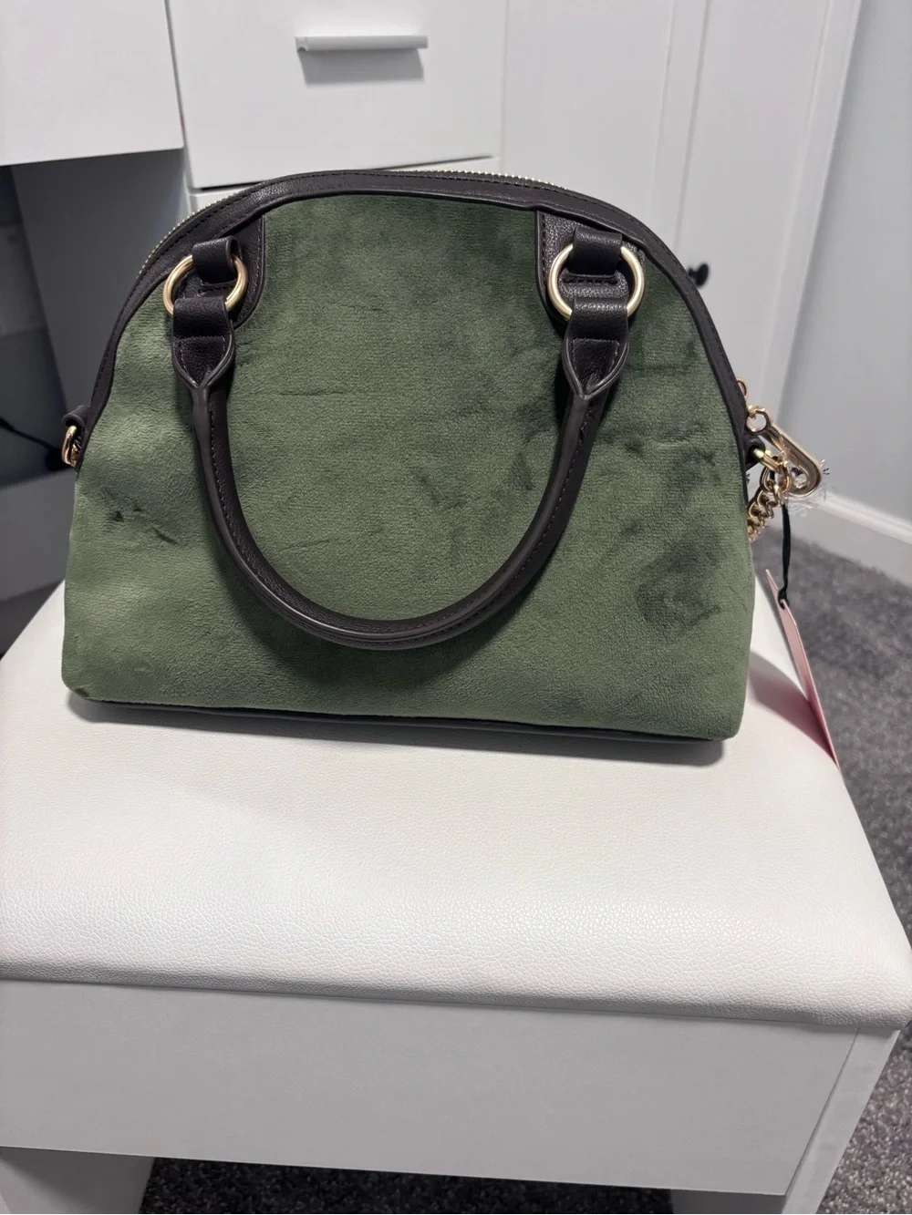 Juicy Couture Renaissance Satchel Crossbody Bag color Super Greens